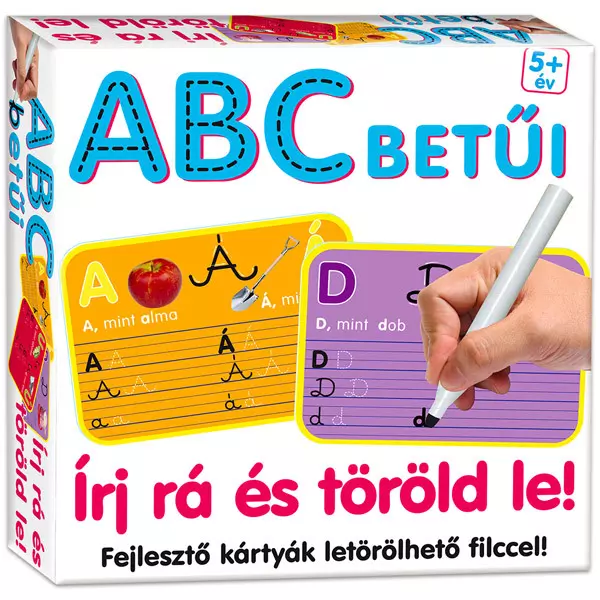 Literele alfabetului: cărţi educative cu markere lavabile - în. lb. maghiară