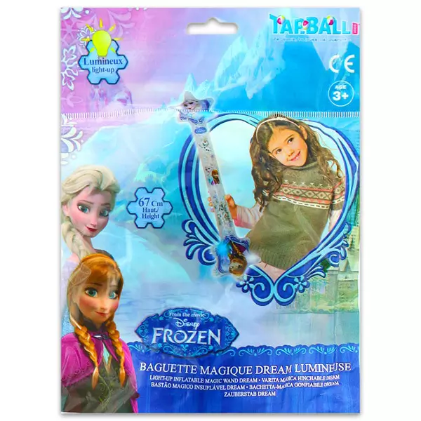 Prințesele Disney Frozen: Baghetă magică gonflabilă și luminoasă - 67 cm