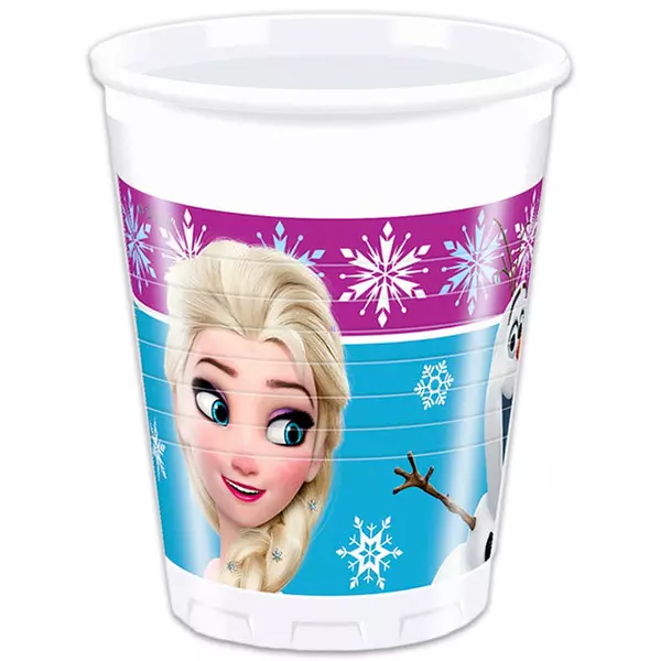 Disney hercegnők Jégvarázs 8 darabos műanyag pohár 