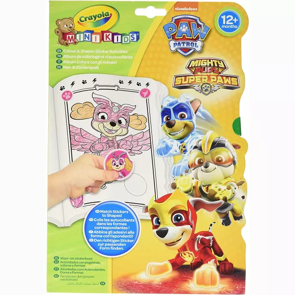 Crayola Mini Kids: Livro de colorir e adesivos da Patrulha Canina