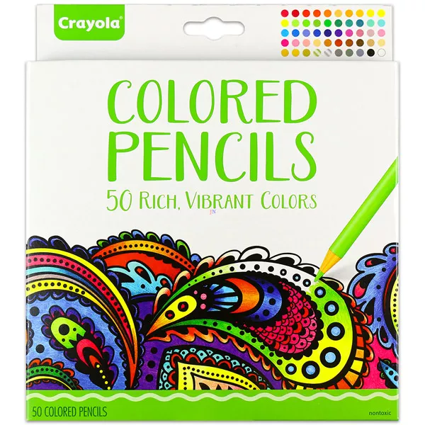 Crayola: Színes ceruza készlet - 50 darabos