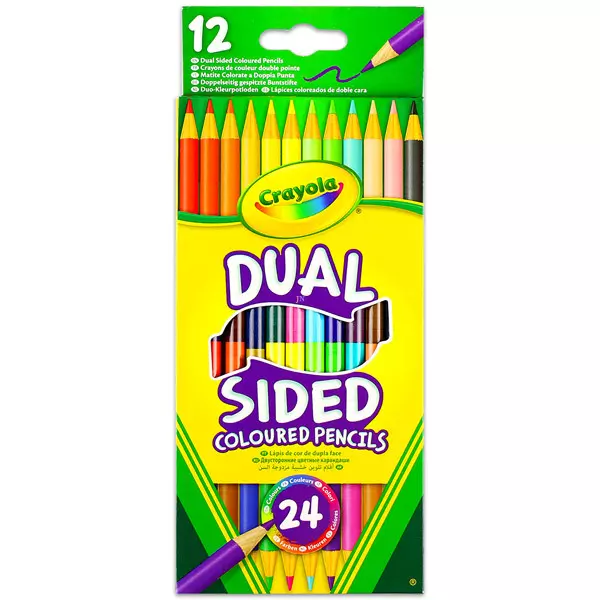 Crayola: Creioane colorate cu 2 capete - 12 buc.