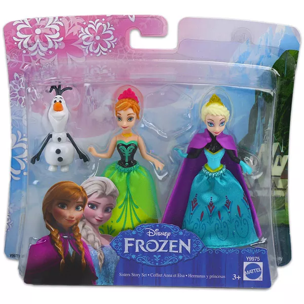 Disney hercegnők: Jégvarázs mini babák - Elza, Anna és Olaf