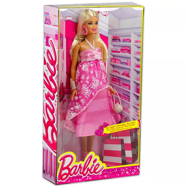 Barbie: estélyi ruhás babák - virágos ruhában