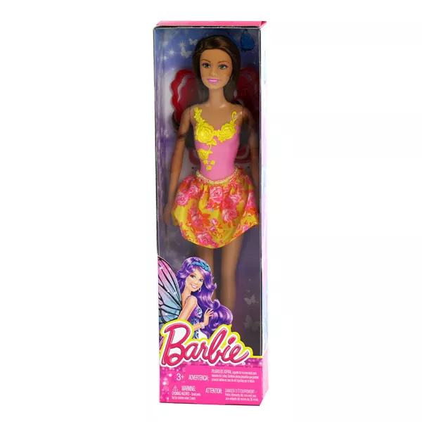 Barbie: Nyári tündér baba - sárga szoknyában