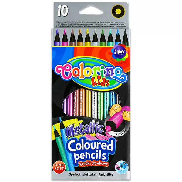 Colorino Kids: kovinske barvice - 10 kosov.