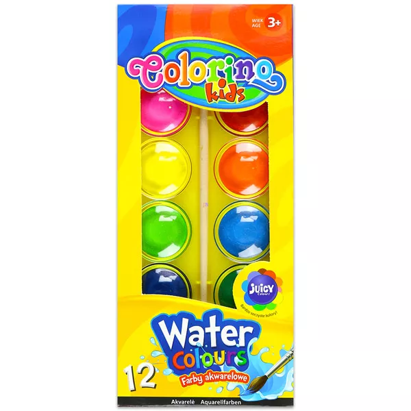 Colorino Kids: vízfesték 12 színnel többféle