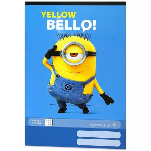 Despicable Me!: Yellow Bello! caiet cu pătrăţele - A5, 27-32