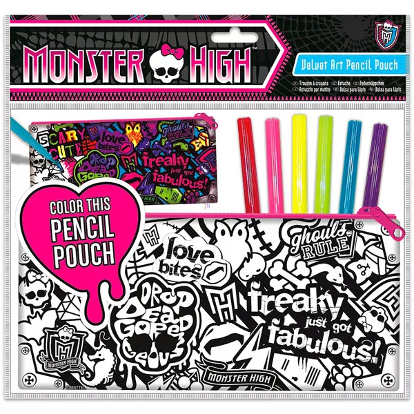 Monster High színezhető tolltartó - többféle