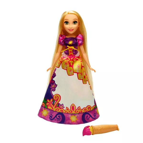 Prinţesele Disney: Păpuşă Rapunzel cu fustă magică