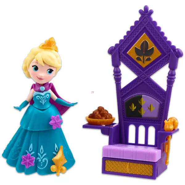 Disney Jégvarázs mini baba kiegészítőkkel - Elsa trónnal