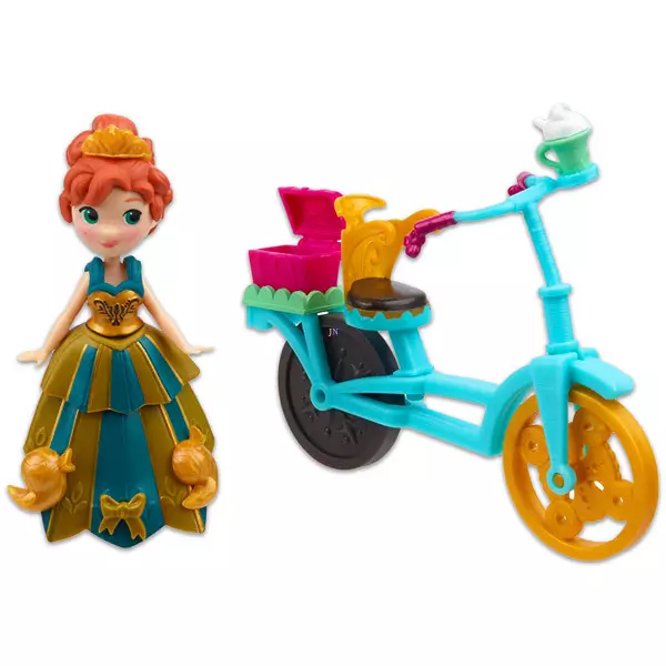 Disney Jégvarázs mini baba kiegészítőkkel - Anna biciklivel