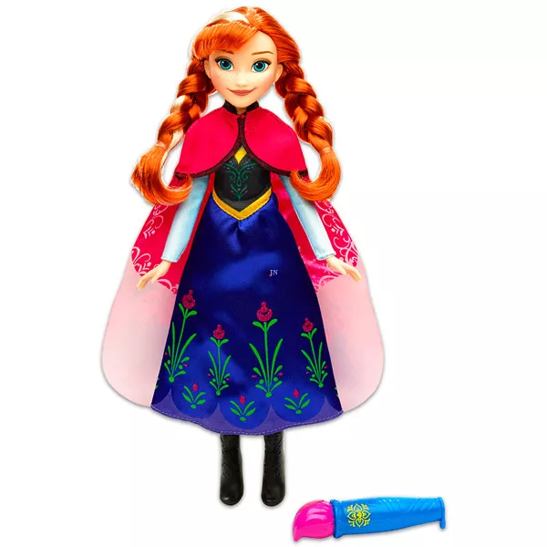 Disney hercegnők: Jégvarázs Anna baba mágikus köpenyben 