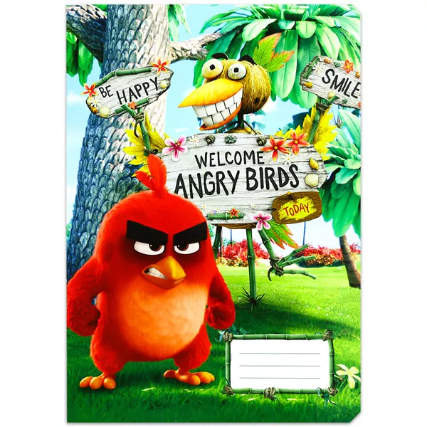 Angry Birds négyzetrácsos füzet - A4, 87-32