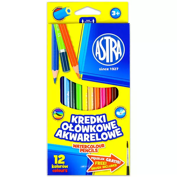 Astra akvarell creioane colorate - 12 buc.