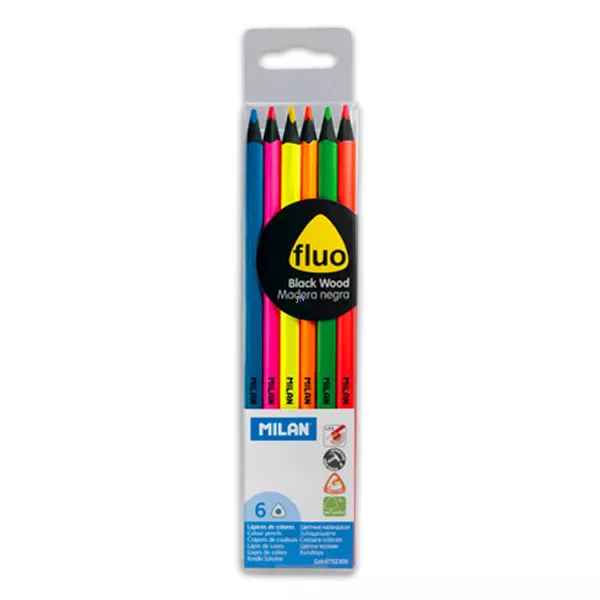 Milan fluo 6 darabos színes ceruza 