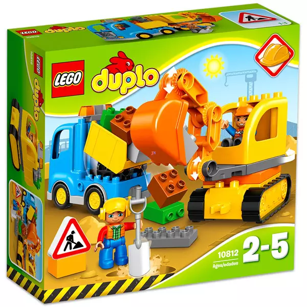 LEGO DUPLO 10812 - Teherautó és lánctalpas exkavátor