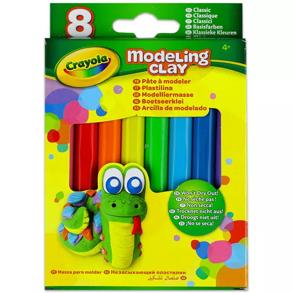 Crayola: 8 buc. plastilină în culori clasice