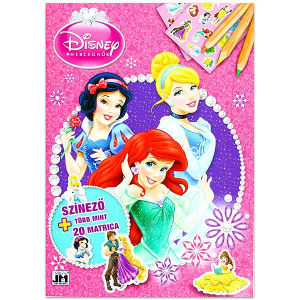 Disney Hercegnők: matricás színező és foglalkoztató füzet - A4