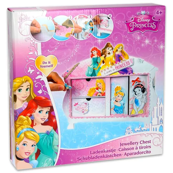 Disney hercegnők kreatív ékszerdoboz készítő készlet
