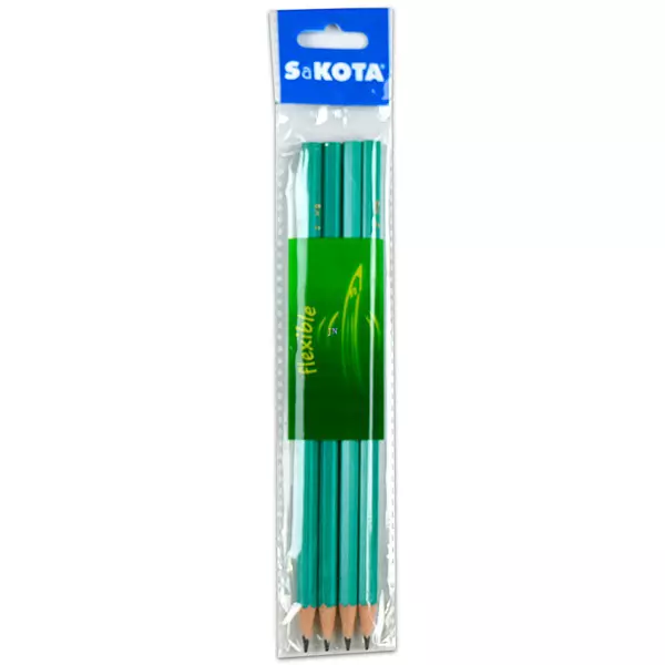 Sakota: Set de 4 creioane grafit flexibile - HB