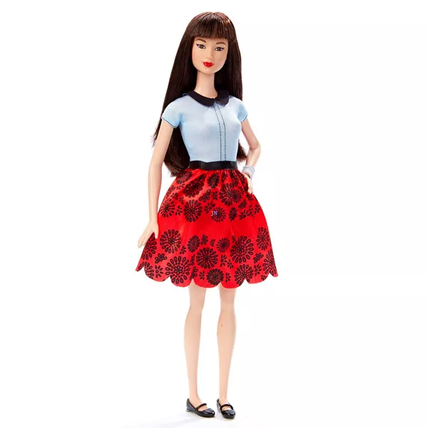 Barbie Fashionista barátnők, divatbabák - Ruby Red Floral 