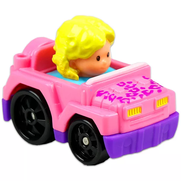 Little People autópajtások: rózsaszín-lila Jeep