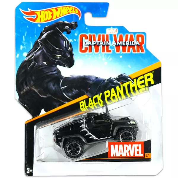 Hot Wheels Marvel karakter kisautók: Black Panther kisautó 
