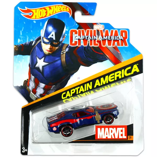 Hot Wheels Marvel Amerika Kapitány Polgárháború: Amerika Kapitány kisautó