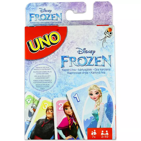 Disney hercegnők: Jégvarázs UNO kártya - különleges szabályokkal és 4 extra kártyával