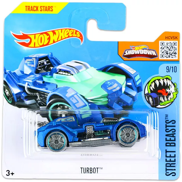 Hot Wheels Street Beasts: Turbot kisautó - kék 