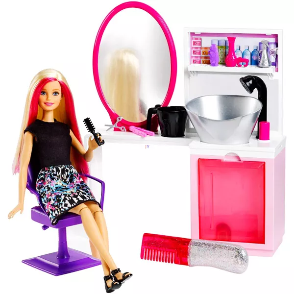 Csodahaj Barbie szalonok: Szalon, szőke hajú Barbie lánnyal 