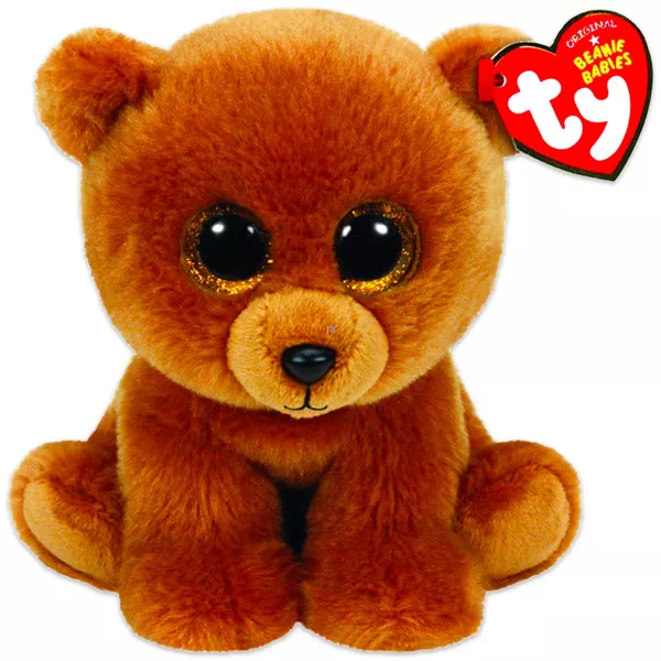 TY Beanie Babies: Brownie kölyökmackó plüssfigura - 15 cm, barna