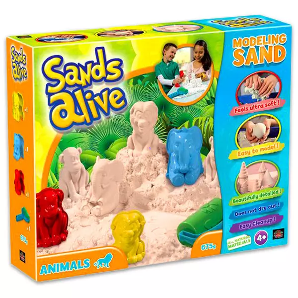 Sands Alive: nisip kinetic - animale, 675 g