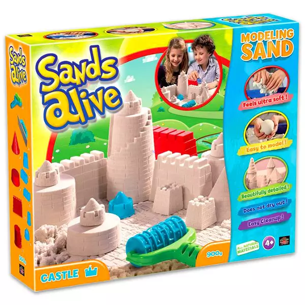 Sands Alive: modellező kinetikus homok - kastély, 900 g