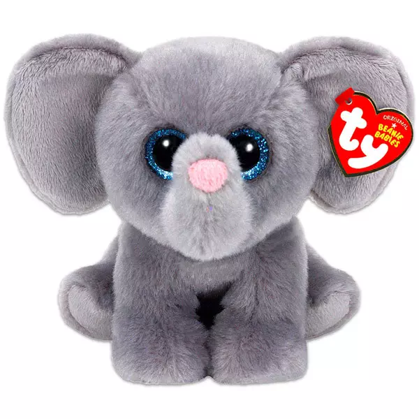TY Beanie Babies: Whopper kölyök elefánt plüssfigura - 15 cm