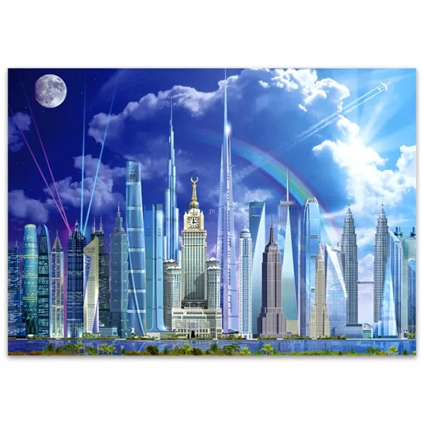 Educa: a világ legmagasabb épületei 1000 darabos puzzle