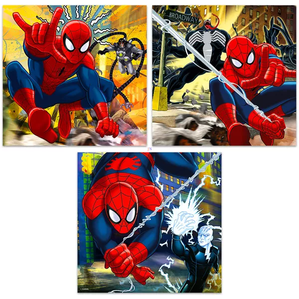 Spider-Man - puzzle 3-în-1