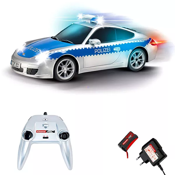 Carrera RC Maşină de poliţie teleghidată Porshe 911 