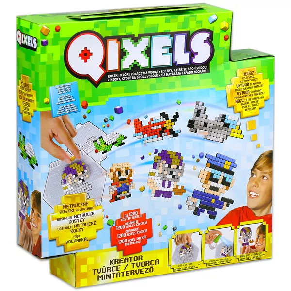 Qixels Creator cu 1200 cuburi metalice Qixel