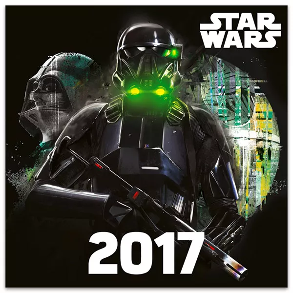 Star Wars közepes lemeznaptár - 2017