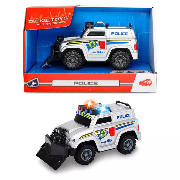 Dickie: Action Series: mini rendőrautó, 15 cm