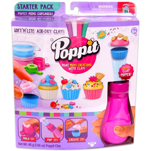 Poppit: puha és könnyű, levegőn száradó gyurmák - sütemények