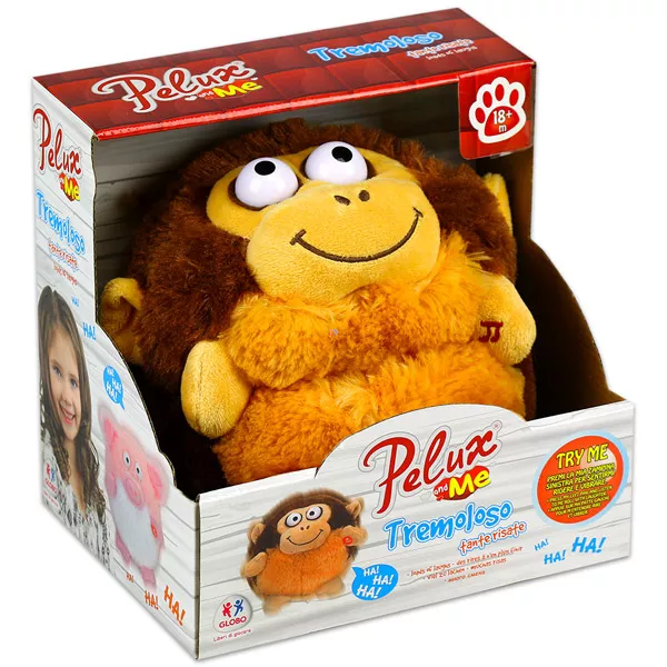 Pelux and Me: nevető plüssfigura - majom