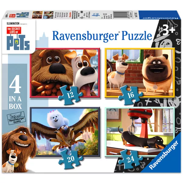 Ravensburger: A kis kedvencek titkos élete 4 az 1-ben puzzle