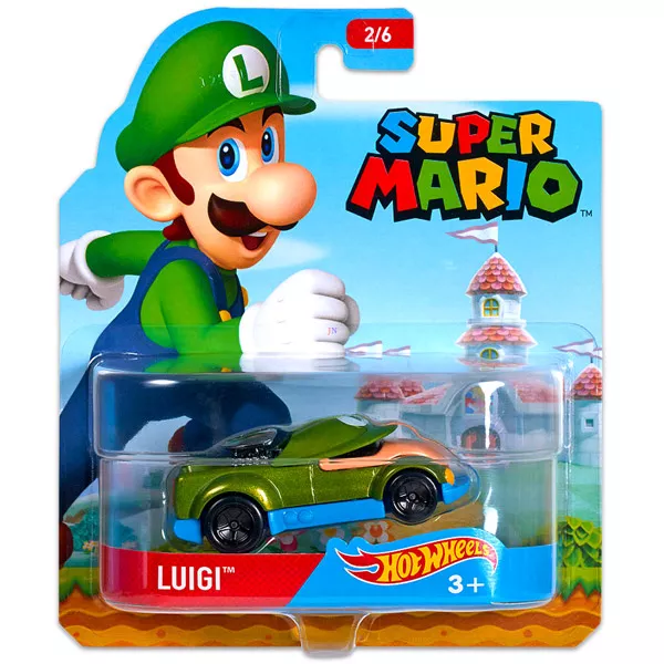 Hot Wheels Super Mario: Luigi kisautó 