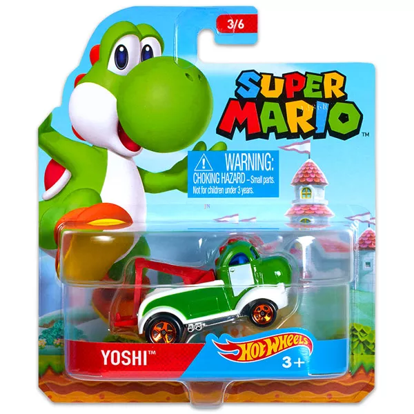 Hot Wheels Super Mario: Yoshi kisautó 