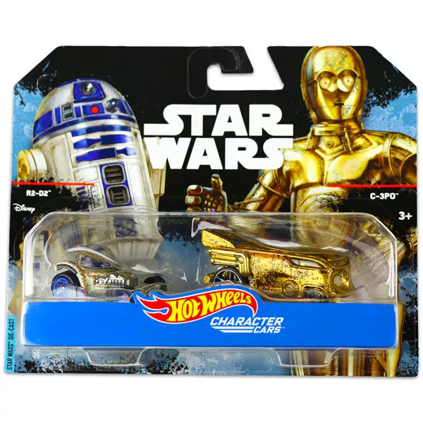 Hot Wheels Star Wars: R2-D2 és C-3PO kisautók 