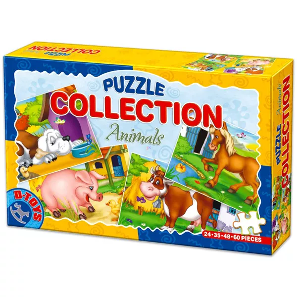 Animale domestice - puzzle 4-în-1