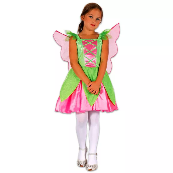 Costum zână - mărime 110-120, verde-roz